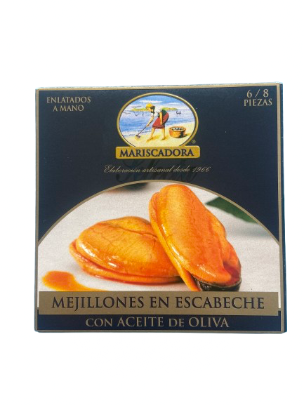 MEJILLONES DE LAS RIAS ESCABECHE GIGANTES 6-8 PIEZAS