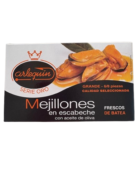 MEJILLONES DE LAS RIAS ESCABECHE 6/8 ARLEQUIN
