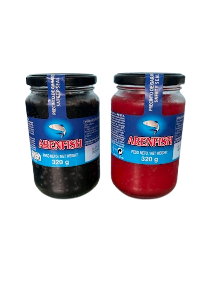 SUCEDANEO DE HUEVAS A BASE DE ARENQUE AHUMADO 100 GR O 320 GR